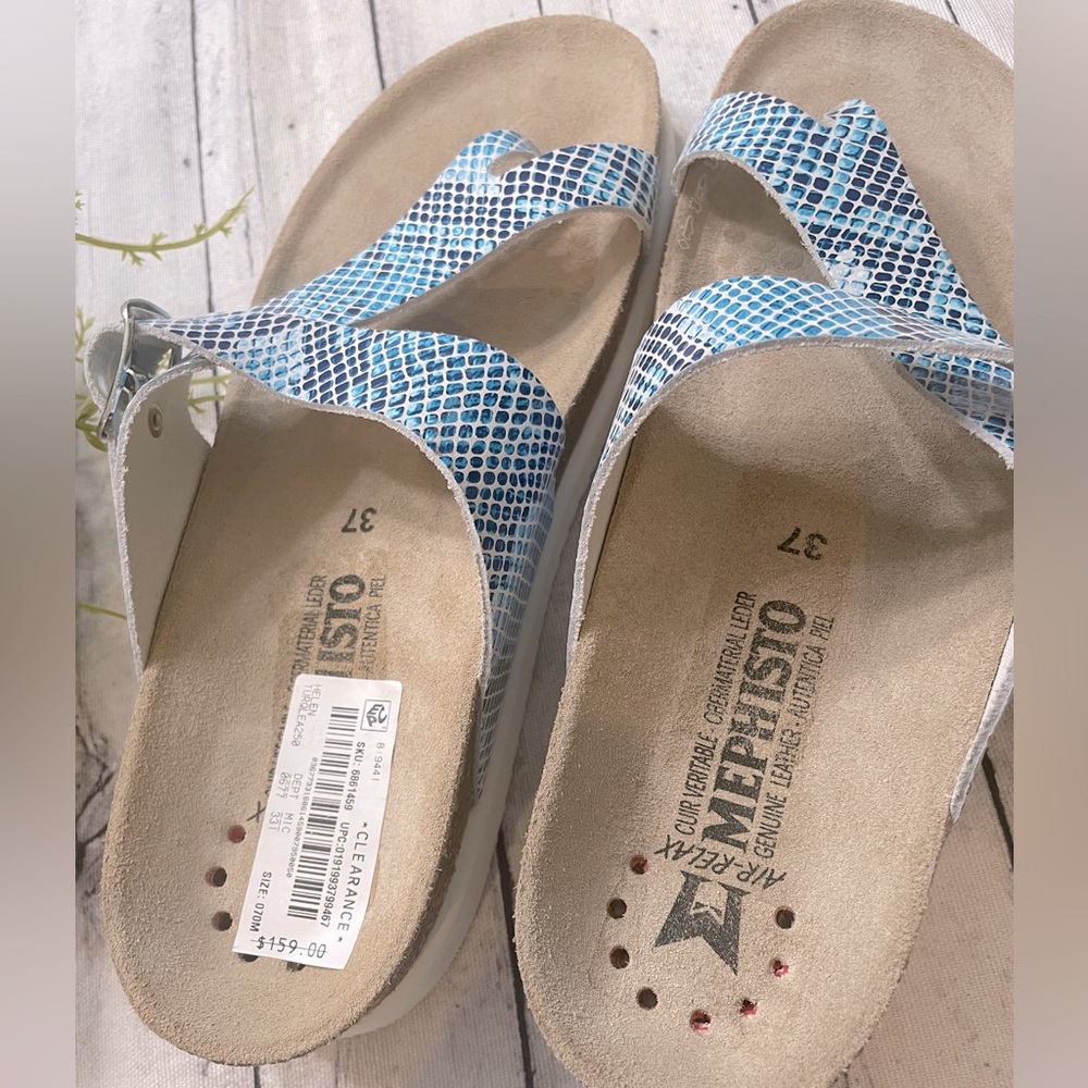 New Mephisto Women's Helen - Turqoise Sand Boa - Picture 8 of 8